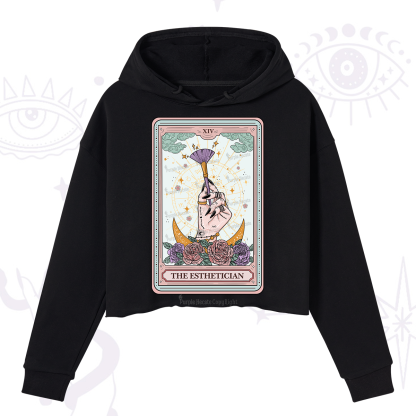 Purplehecate The Esthetician Tarot Card Crop Hoodie