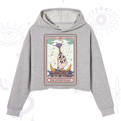 Purplehecate The Esthetician Tarot Card Crop Hoodie