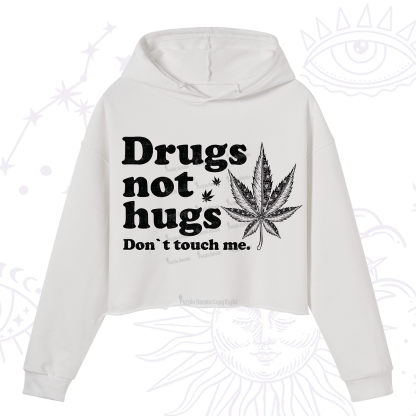 Purplehecate Don't Touch Me Crop Hoodie
