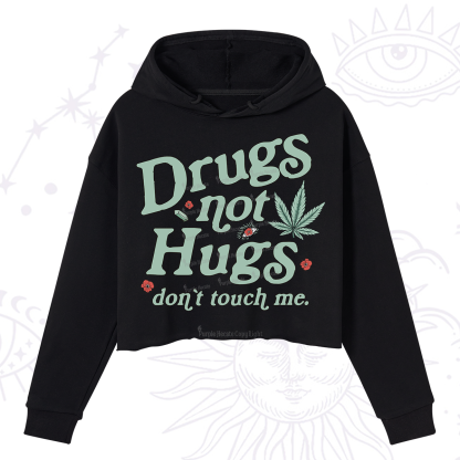 Purplehecate Sarcastic Weed Crop Hoodie