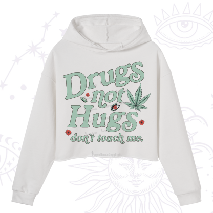 Purplehecate Sarcastic Weed Crop Hoodie