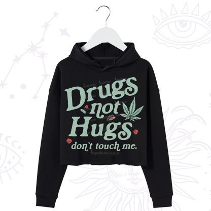 Purplehecate Sarcastic Weed Crop Hoodie