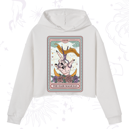 Purplehecate The Hair Magician Tarot Crop Hoodie