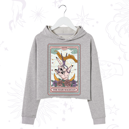 Purplehecate The Hair Magician Tarot Crop Hoodie