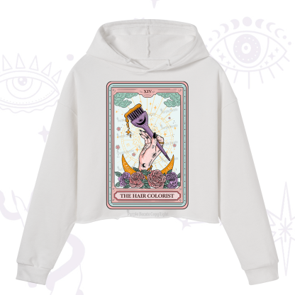 Purplehecate The Hair Colorist Tarot Crop Hoodie