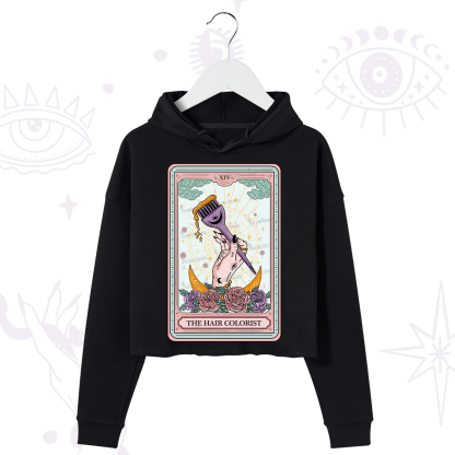 Purplehecate The Hair Colorist Tarot Crop Hoodie