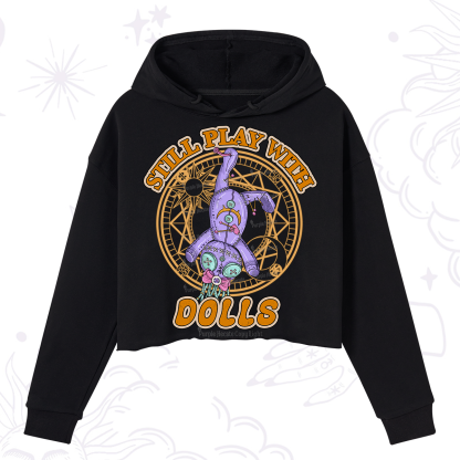 Purplehecate Still Plays With Dolls Crop Hoodie