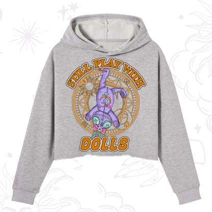 Purplehecate Still Plays With Dolls Crop Hoodie