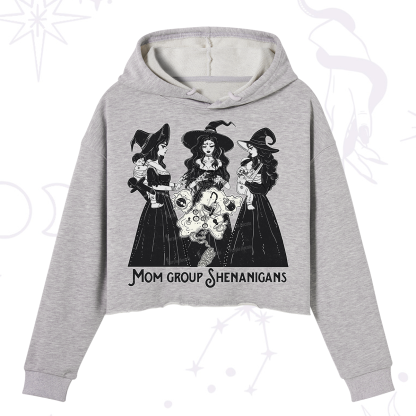 Purplehecate Mom Group Shenanigans Crop Hoodie