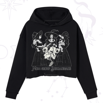 Purplehecate Mom Group Shenanigans Crop Hoodie