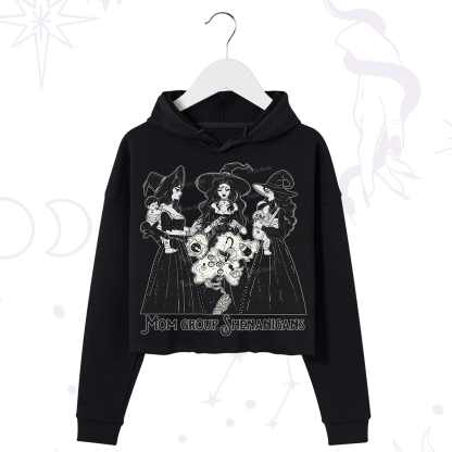 Purplehecate Mom Group Shenanigans Crop Hoodie