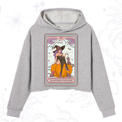 Purplehecate The Mother Of Strangers Tarot Crop Hoodie