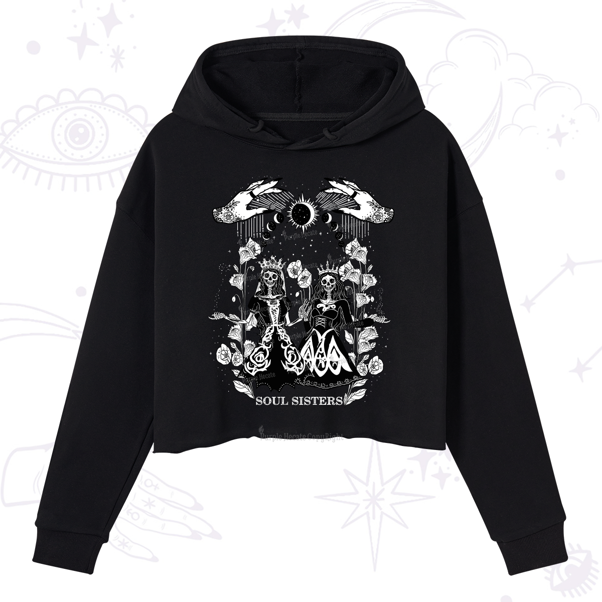 Magic Purplehecate Soul Sister Crop Hoodie
