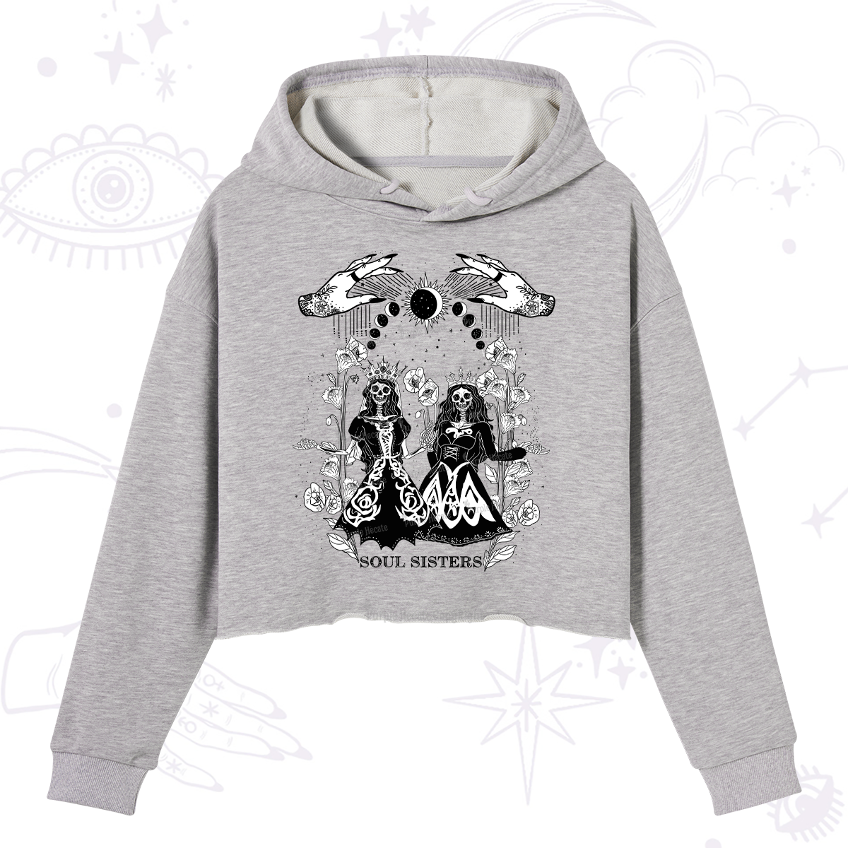 Purplehecate Soul Sister Crop Hoodie