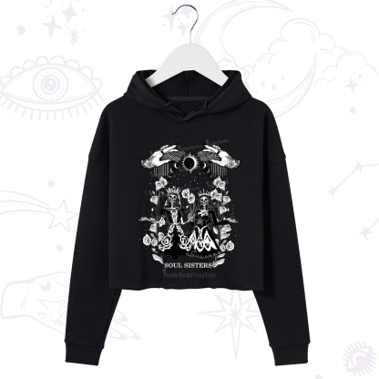 Purplehecate Soul Sister Crop Hoodie