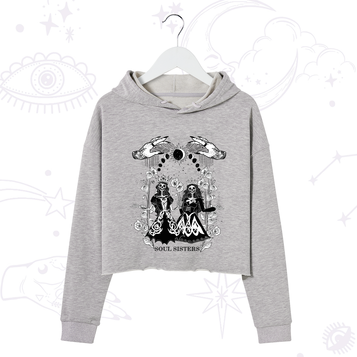 Purplehecate Soul Sister Crop Hoodie
