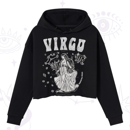 Purplehecate Virgo Starshine Zodiac Crop Hoodie