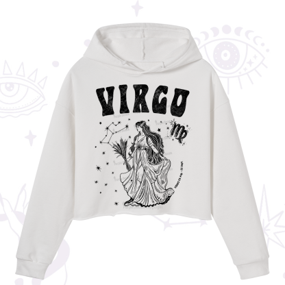 Purplehecate Virgo Starshine Zodiac Crop Hoodie