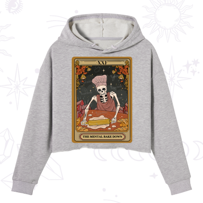 Purplehecate The Mental Bake Down Tarot Crop Hoodie