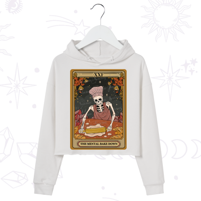 Purplehecate The Mental Bake Down Tarot Crop Hoodie