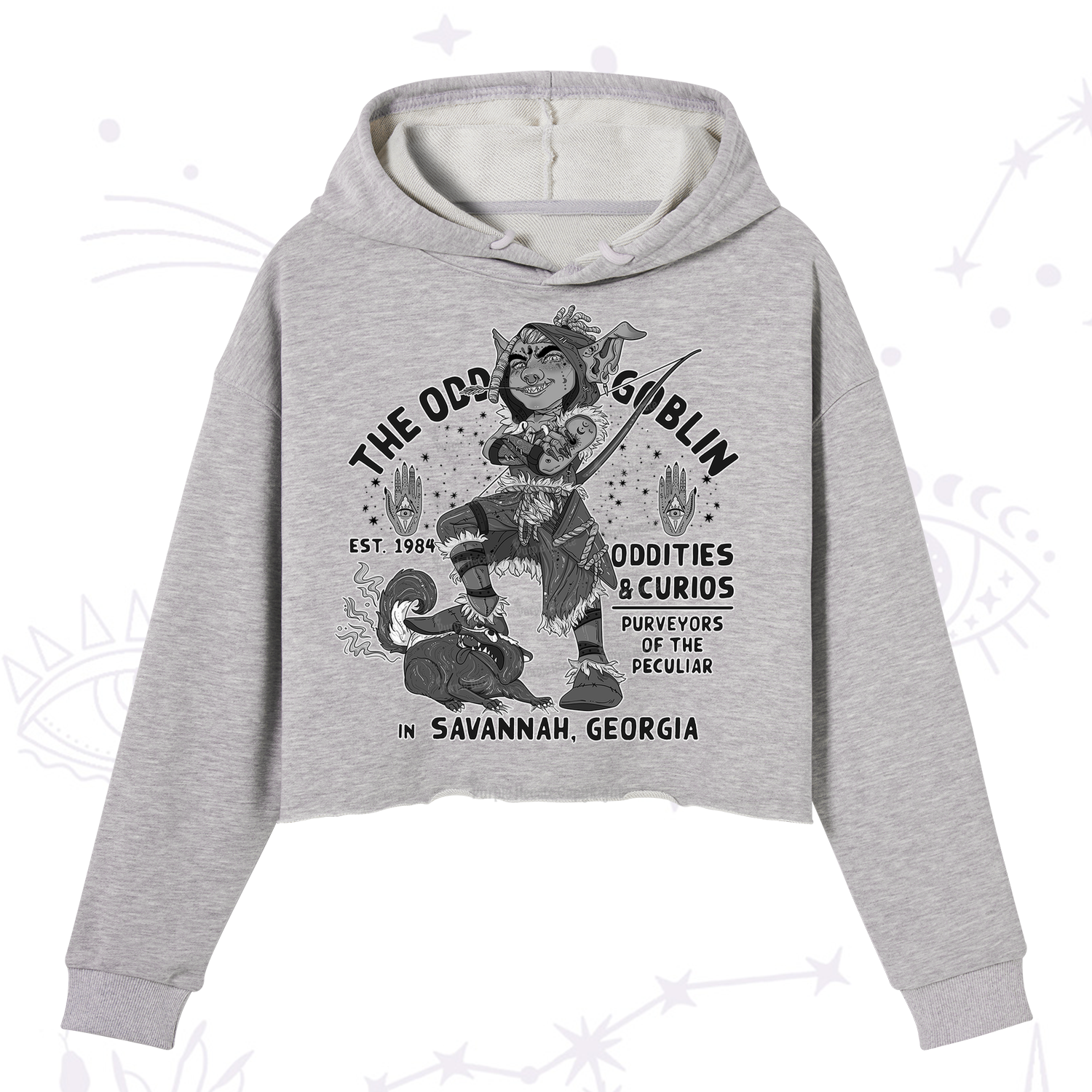 Purplehecate The Odd Goblin Crop Hoodie