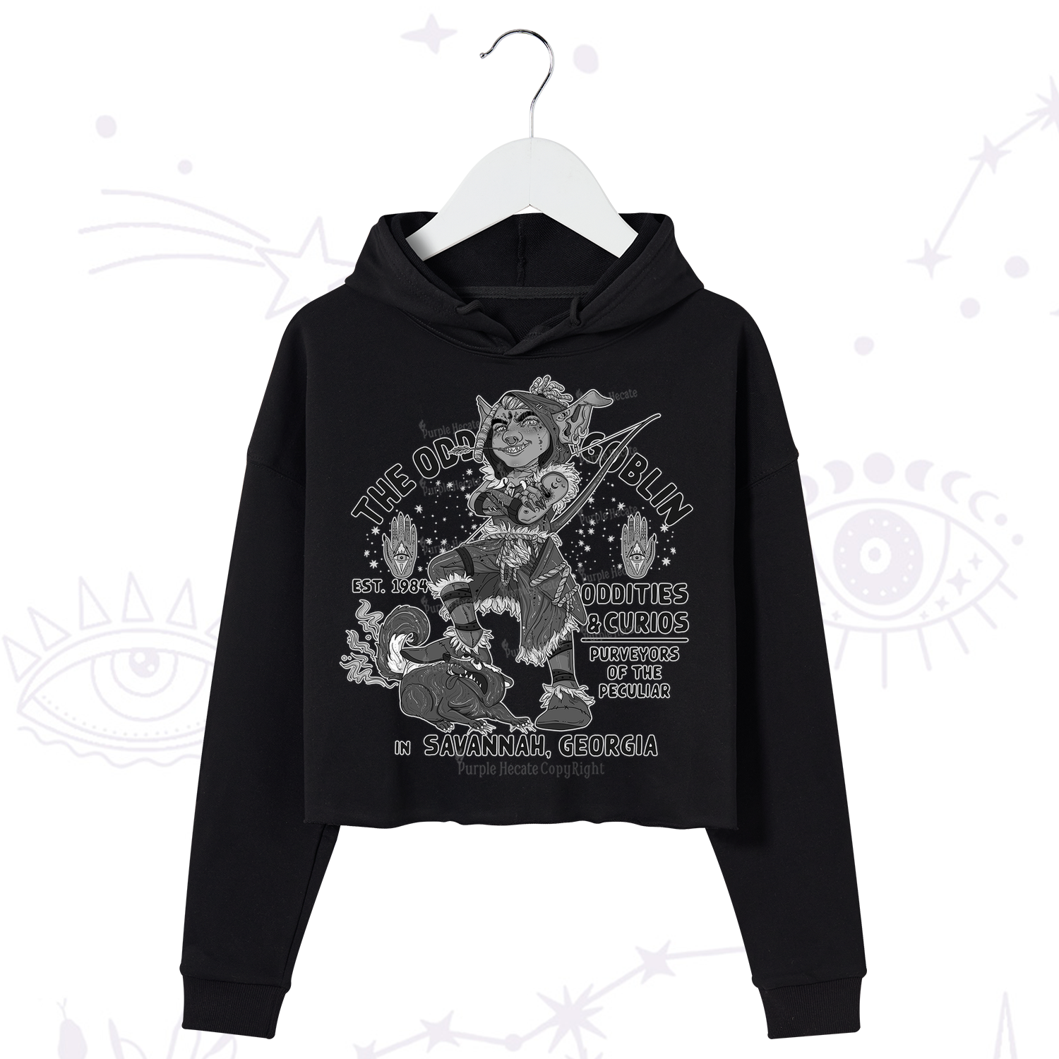Purplehecate The Odd Goblin Crop Hoodie