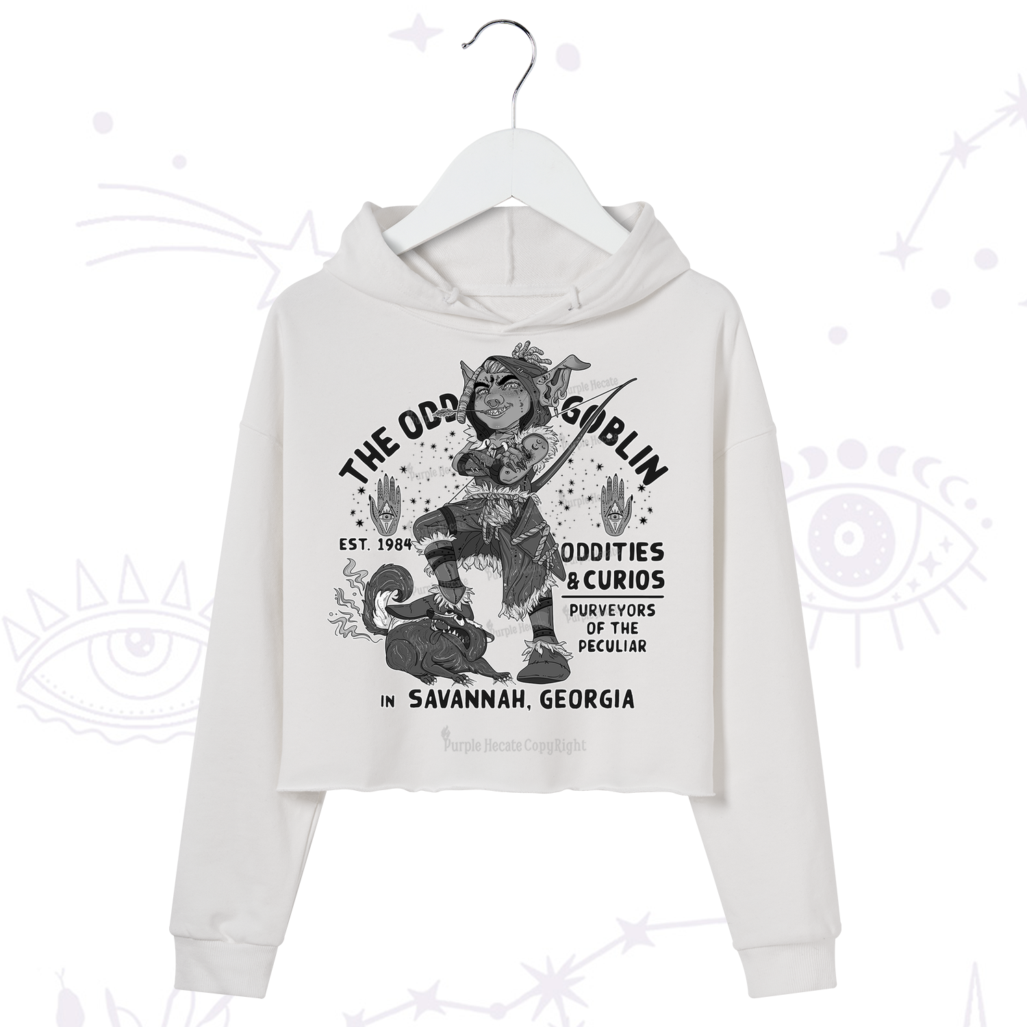 Purplehecate The Odd Goblin Crop Hoodie