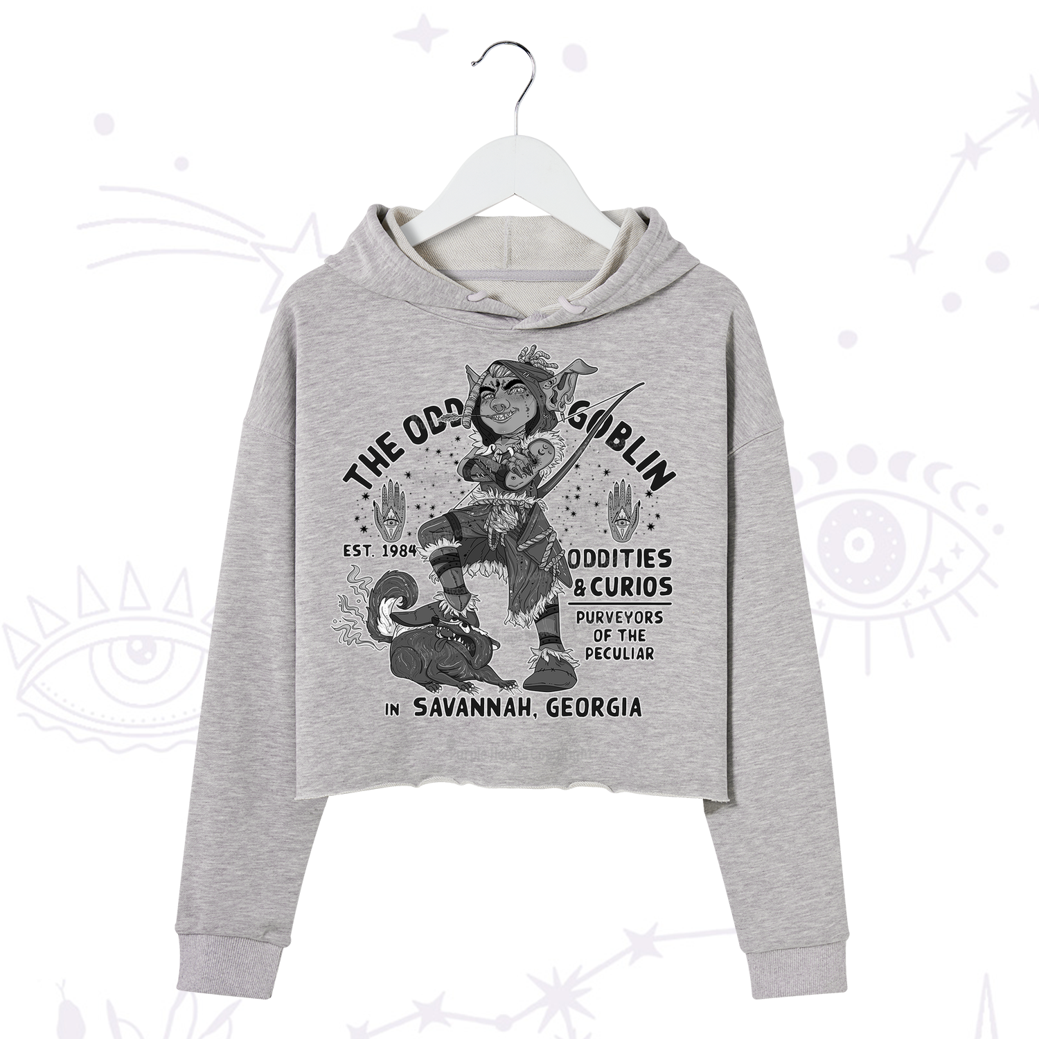 Purplehecate The Odd Goblin Crop Hoodie