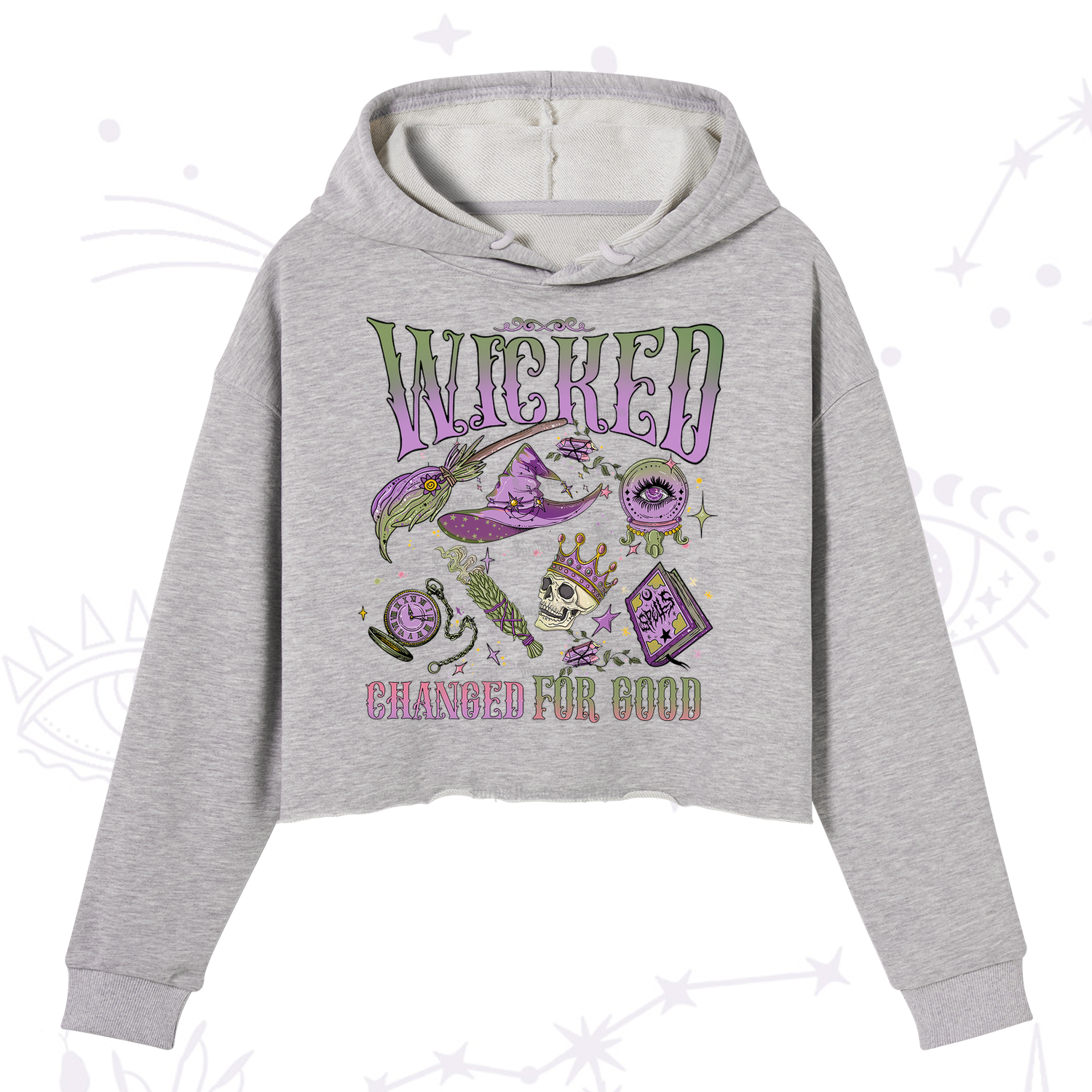 Purplehecate Wicked Changed For Good Crop Hoodie