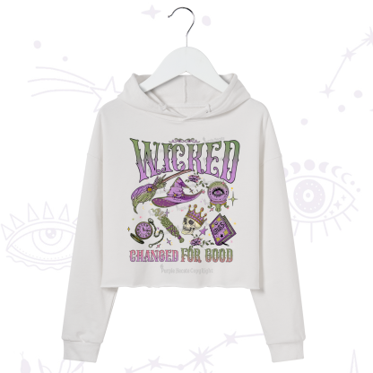 Purplehecate Wicked Changed For Good Crop Hoodie
