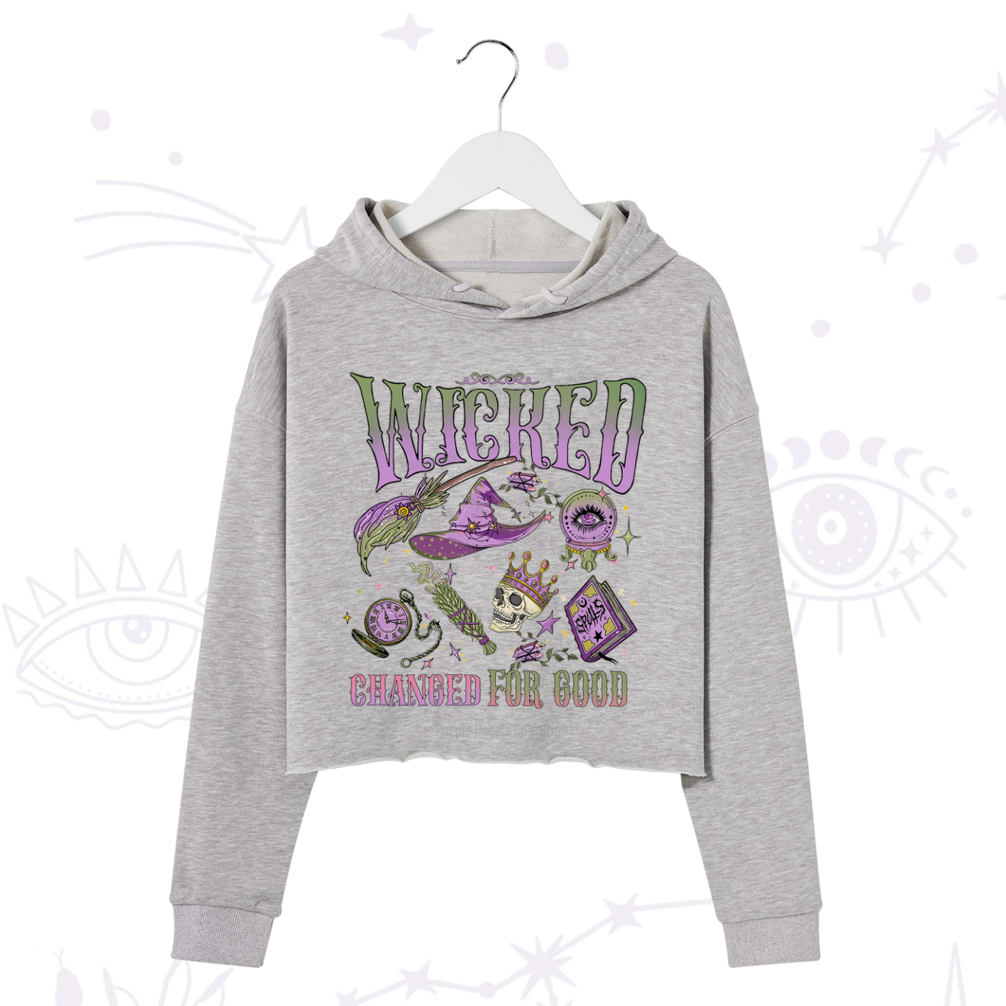 Purplehecate Wicked Changed For Good Crop Hoodie