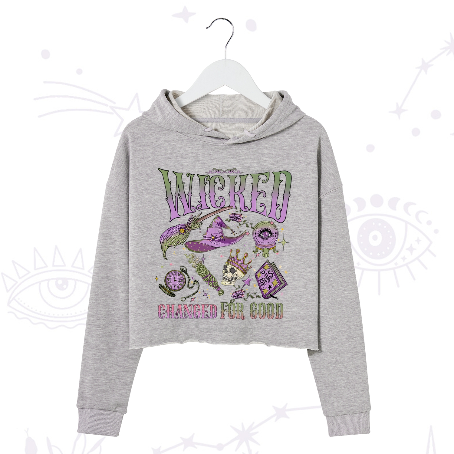 Purplehecate Wicked Changed For Good Crop Hoodie