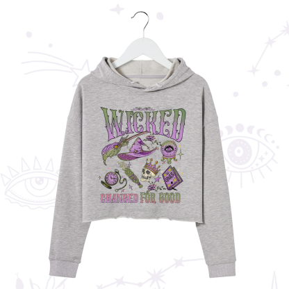 Purplehecate Wicked Changed For Good Crop Hoodie