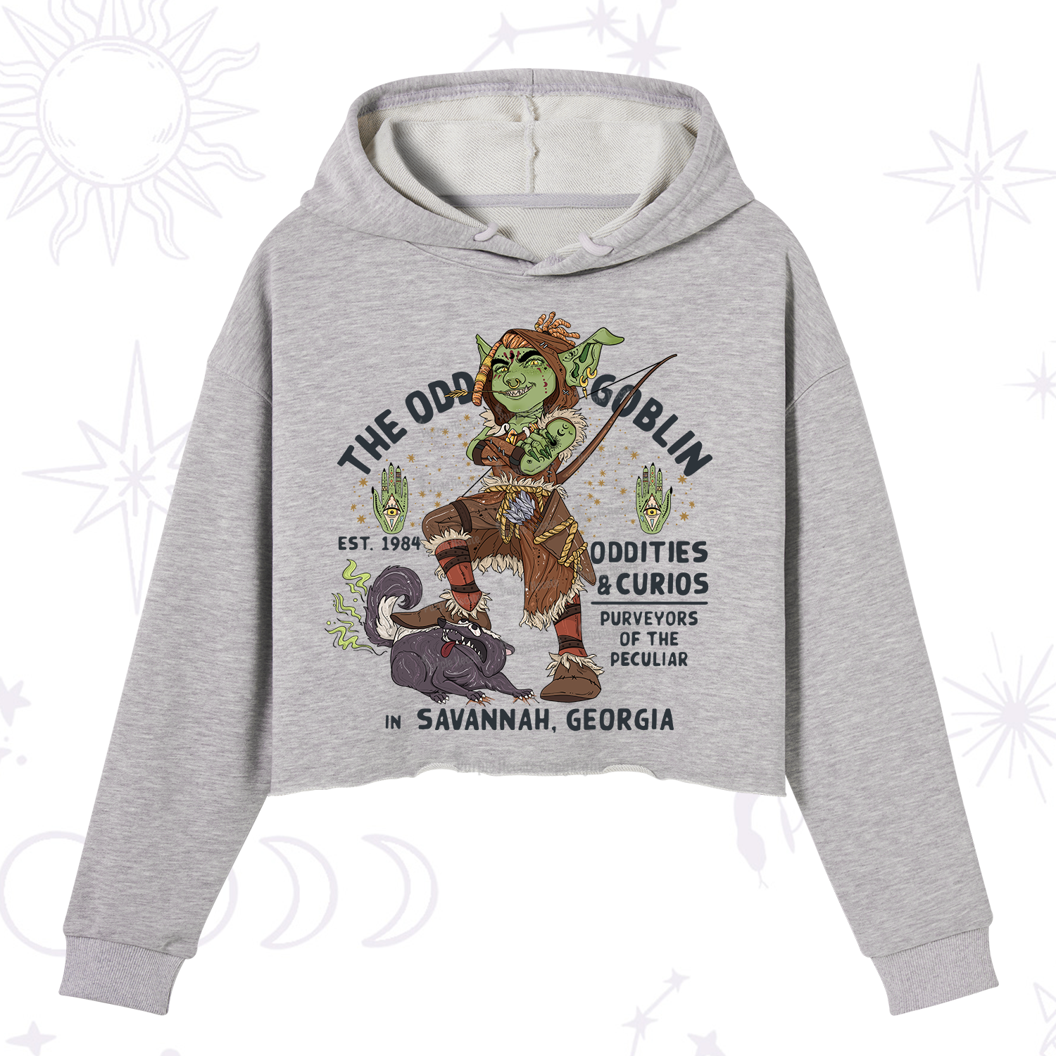 Purplehecate The Odd Goblin Crop Hoodie