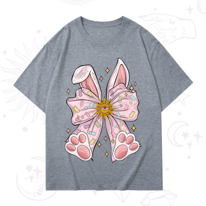 Purplehecate Mystical Bunny Bow Easter T-Shirt