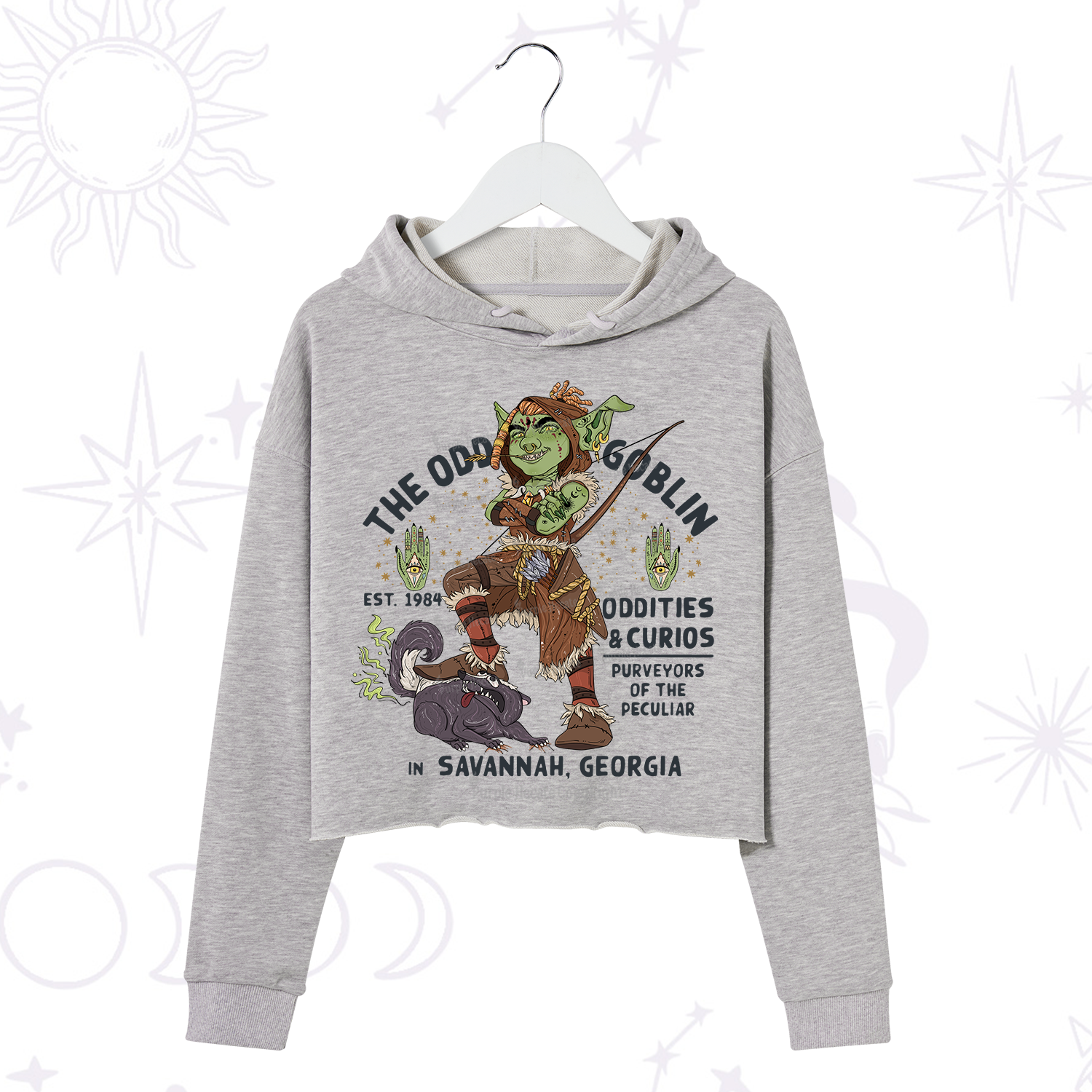 Purplehecate The Odd Goblin Crop Hoodie