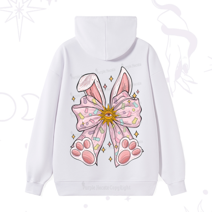 Purplehecate Mystical Bunny Bow Easter Hoodie