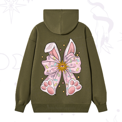 Purplehecate Mystical Bunny Bow Easter Hoodie