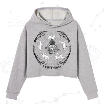 Purplehecate Rabbit Coven Crop Hoodie
