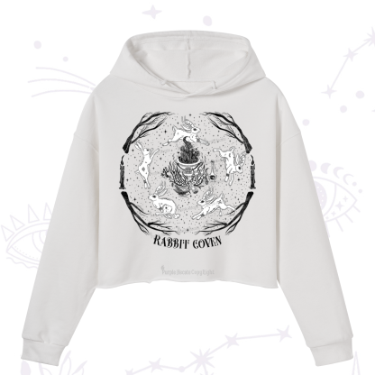 Purplehecate Rabbit Coven Crop Hoodie