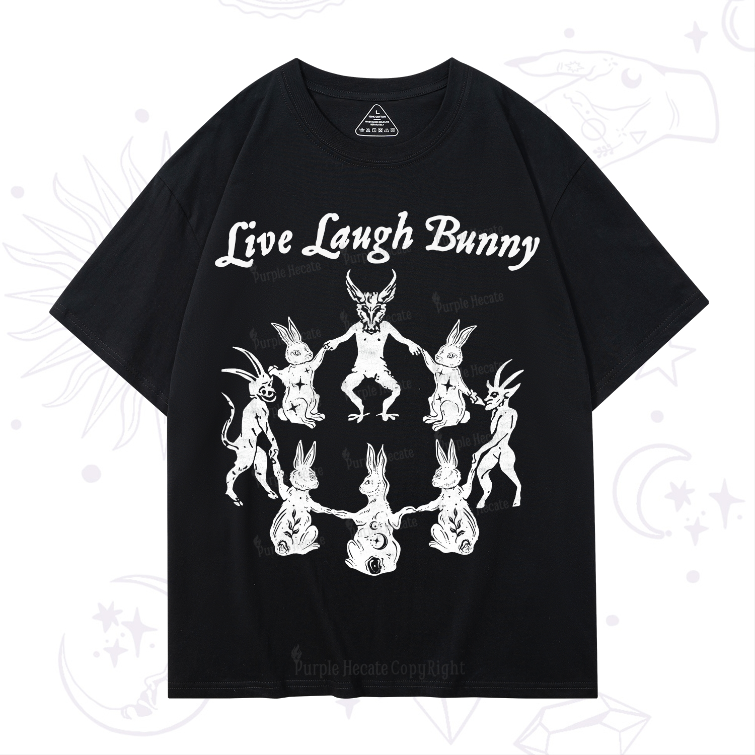 Purplehecate Live Laugh Bunny T-Shirt