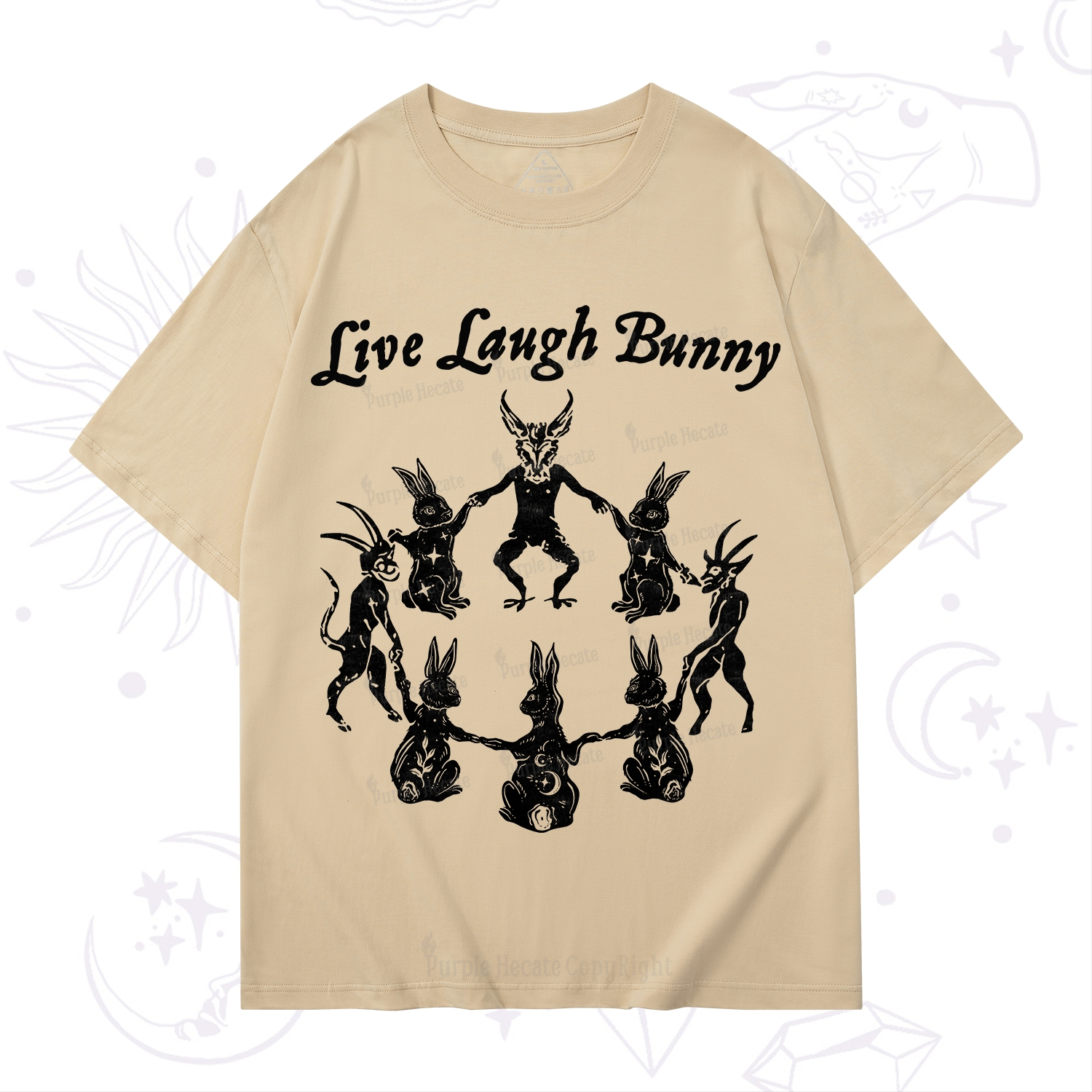 Purplehecate Live Laugh Bunny T-Shirt