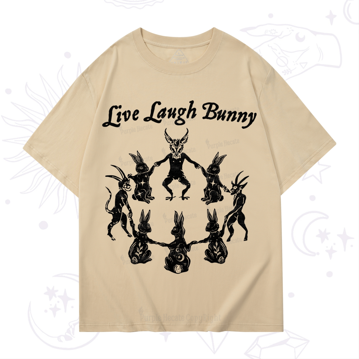 Purplehecate Live Laugh Bunny T-Shirt
