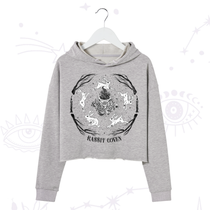 Purplehecate Rabbit Coven Crop Hoodie