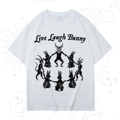 Purplehecate Live Laugh Bunny T-Shirt
