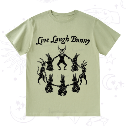 Purplehecate Live Laugh Bunny T-Shirt