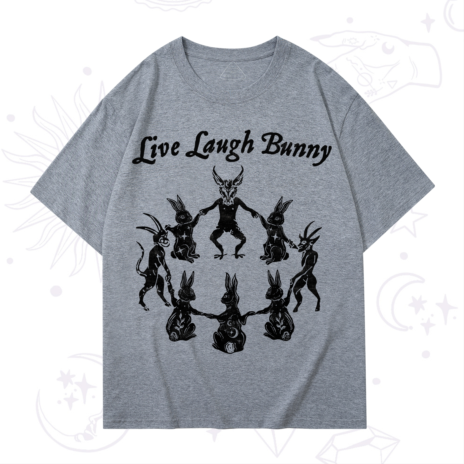 Purplehecate Live Laugh Bunny T-Shirt