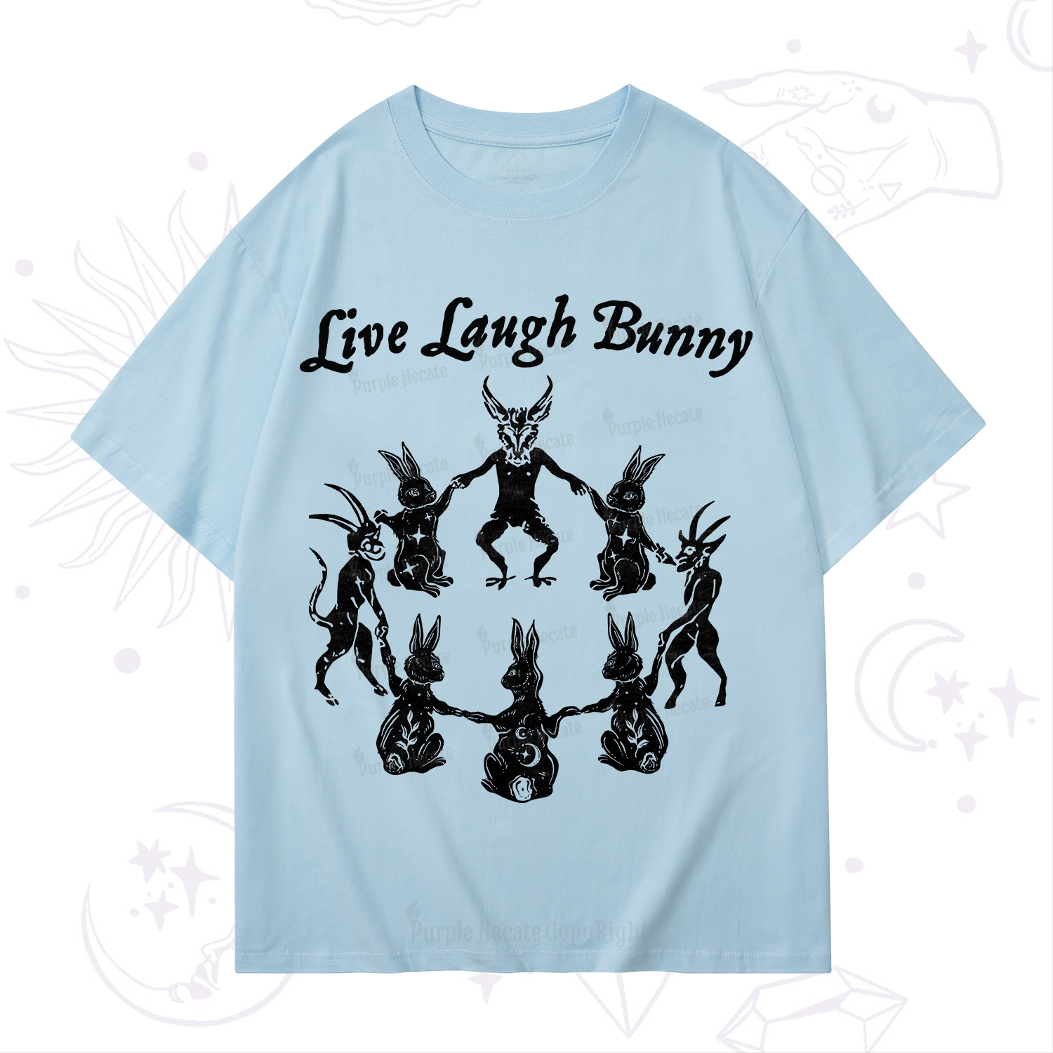 Purplehecate Live Laugh Bunny T-Shirt