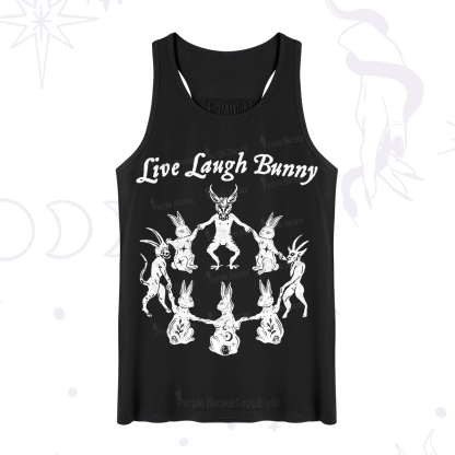 Purplehecate Live Laugh Bunny Tank