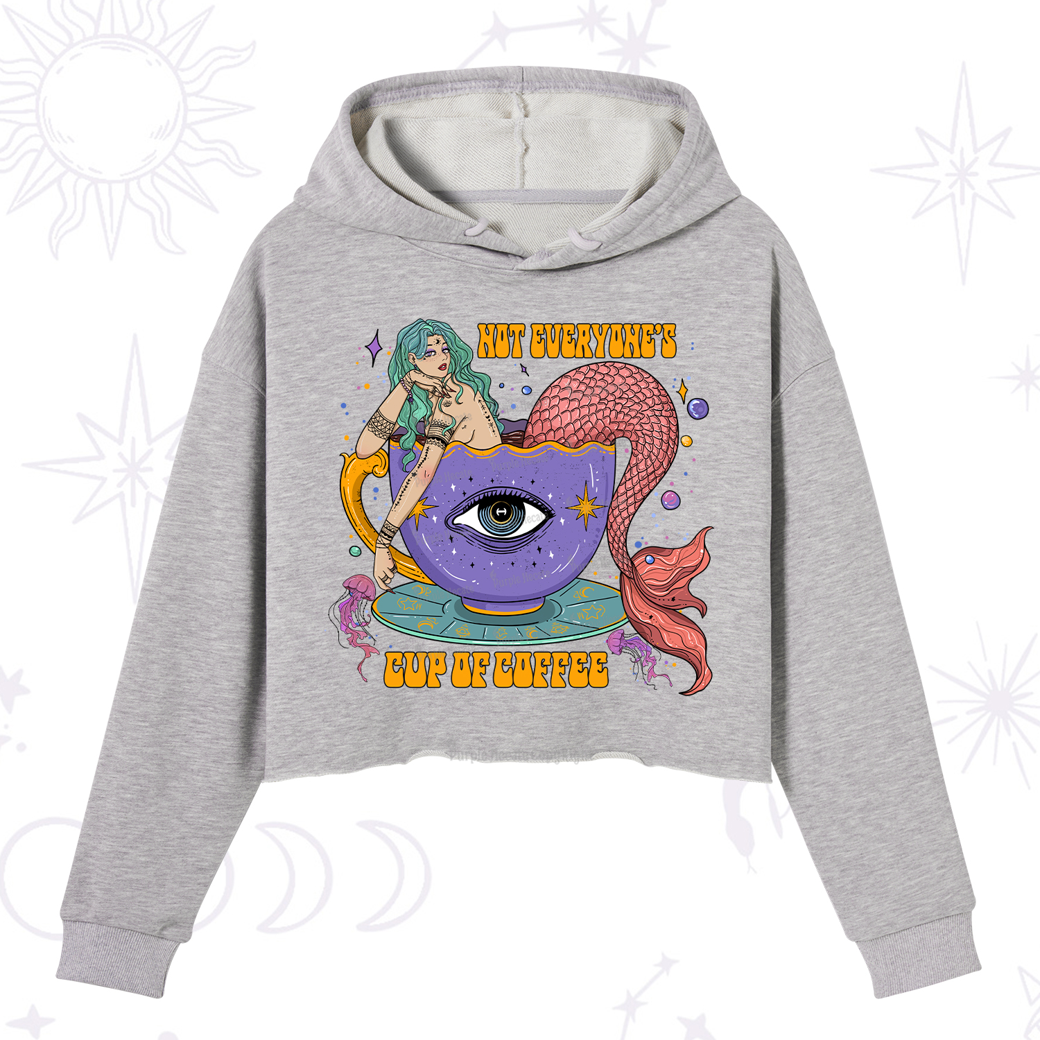 Purplehecate Not Everyone's Cup Of Coffee Crop Hoodie